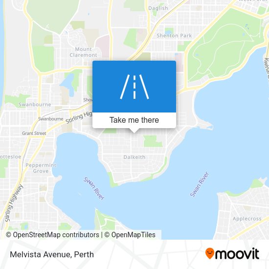 Melvista Avenue map