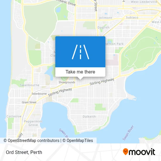 Mapa Ord Street