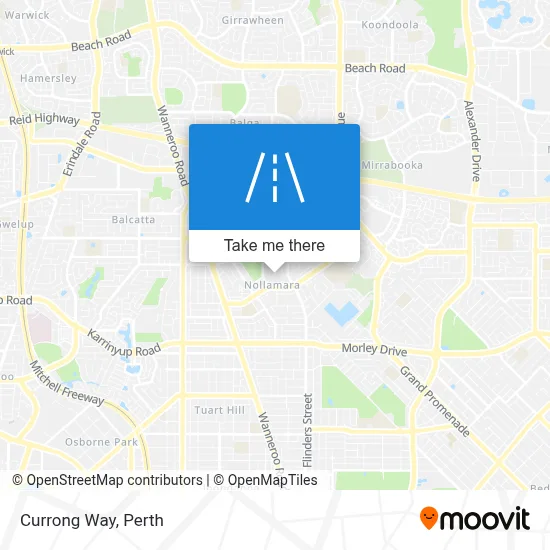 Mapa Currong Way