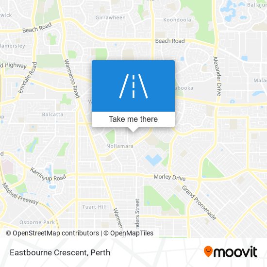 Eastbourne Crescent map