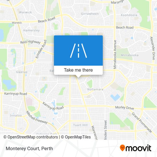 Monterey Court map
