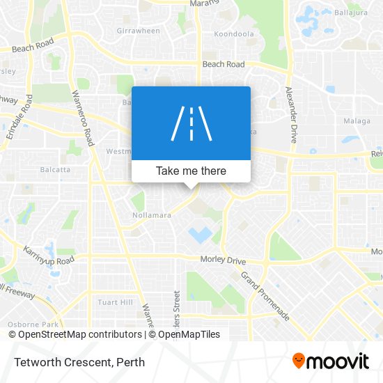 Tetworth Crescent map