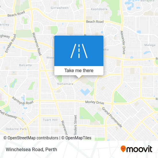 Winchelsea Road map