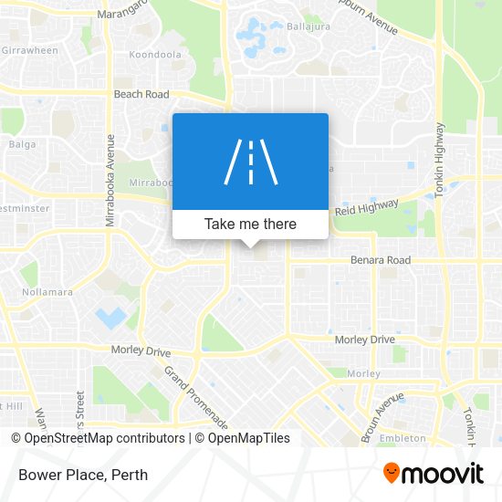 Bower Place map