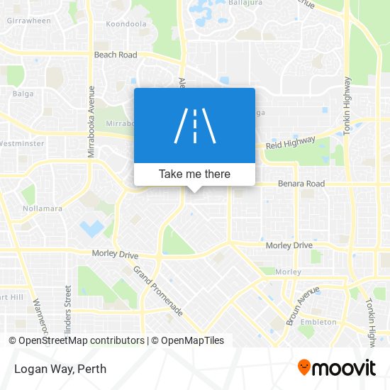 Logan Way map