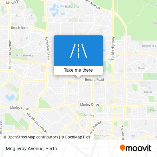 Mcgilvray Avenue map