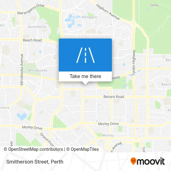 Mapa Smitherson Street