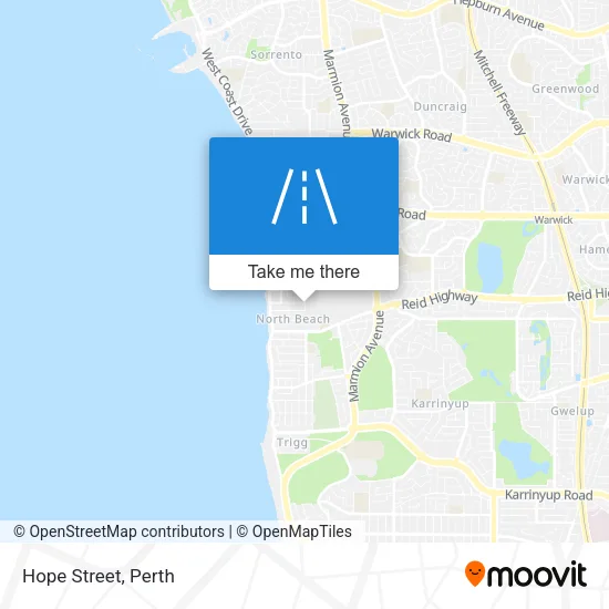 Hope Street map