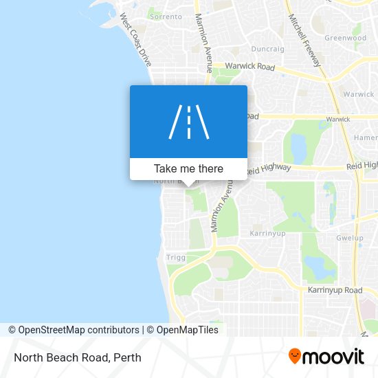 North Beach Road map