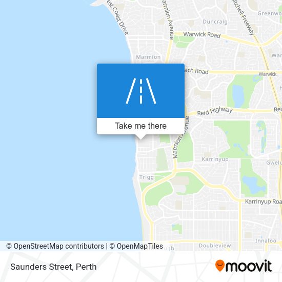 Saunders Street map