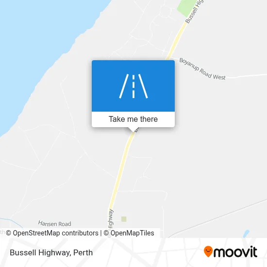 Mapa Bussell Highway