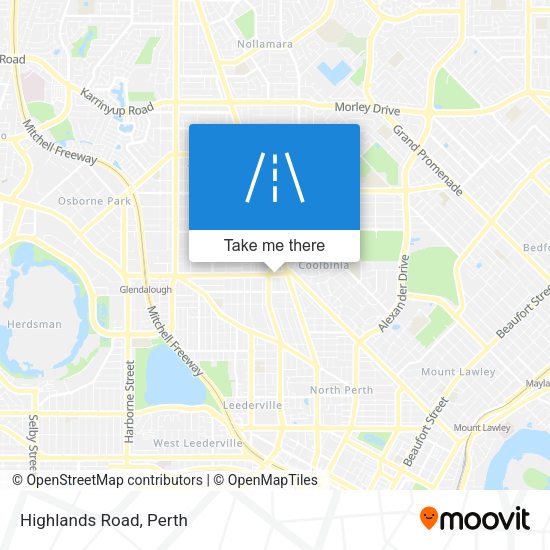 Highlands Road map