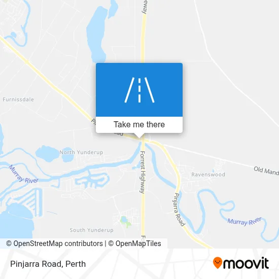 Mapa Pinjarra Road