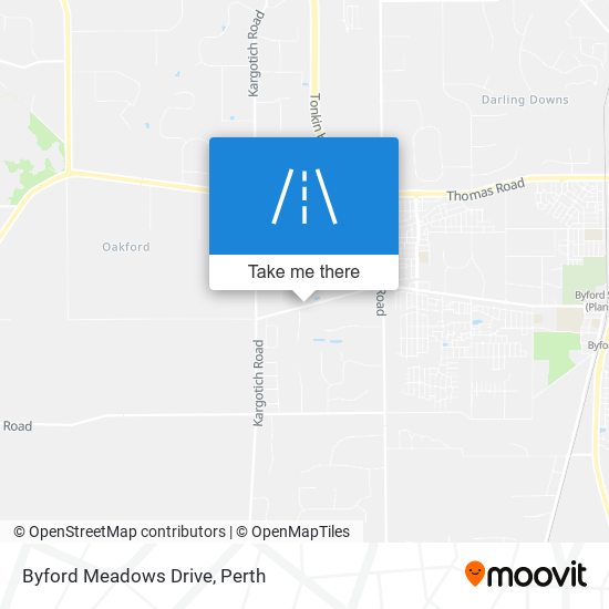 Byford Meadows Drive map