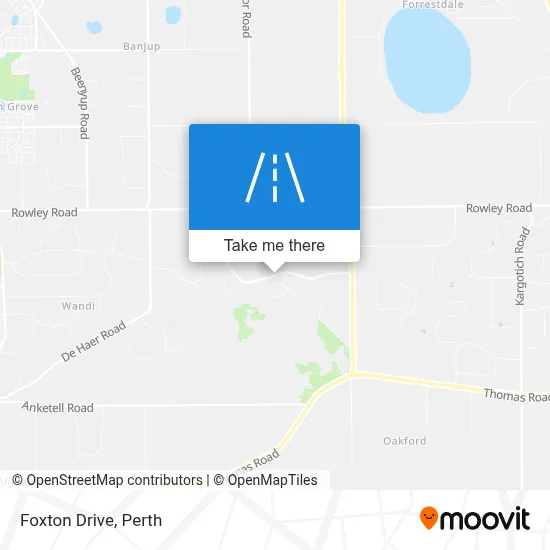 Mapa Foxton Drive