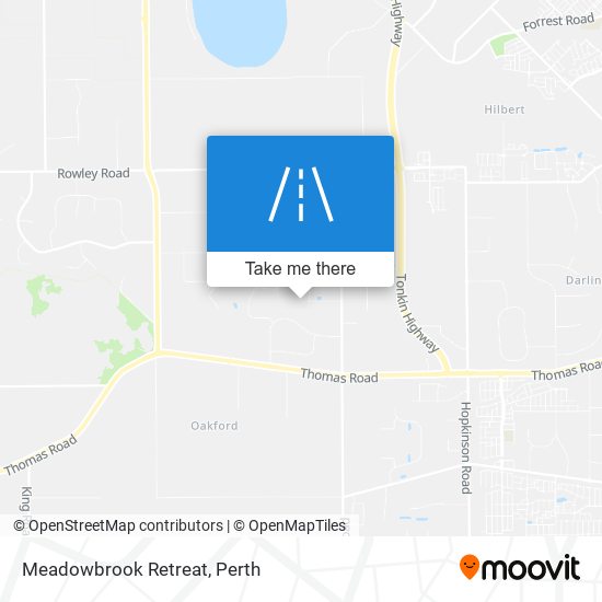 Meadowbrook Retreat map