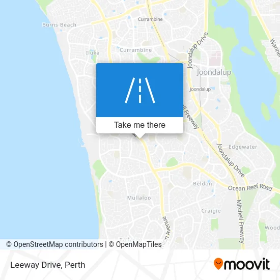 Mapa Leeway Drive