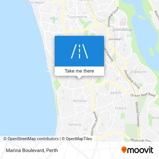 Marina Boulevard map