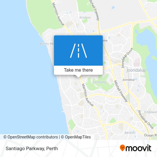 Santiago Parkway map