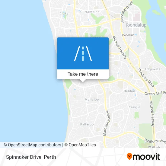 Mapa Spinnaker Drive