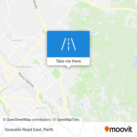 Gosnells Road East map