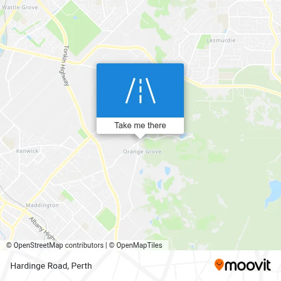 Mapa Hardinge Road