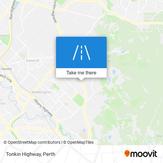 Mapa Tonkin Highway