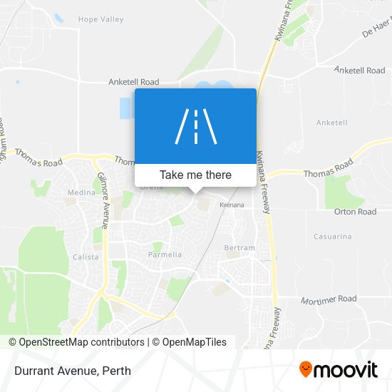 Durrant Avenue map