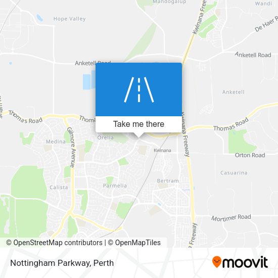 Nottingham Parkway map