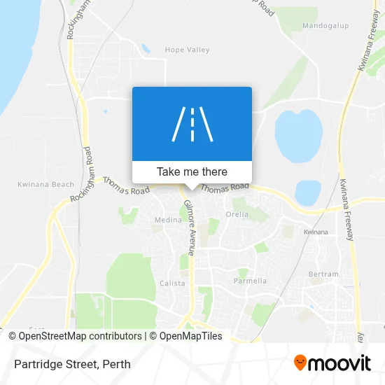 Mapa Partridge Street