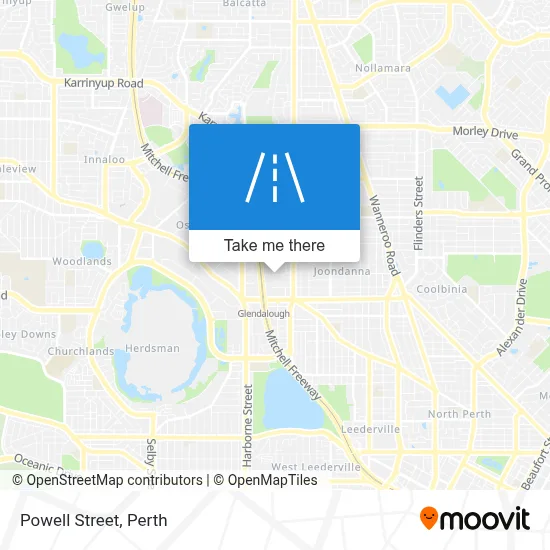 Mapa Powell Street