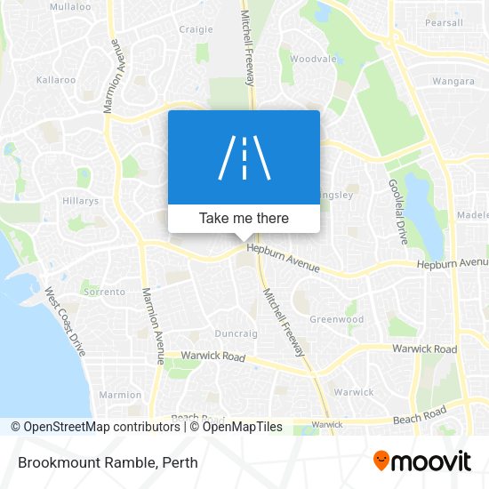 Brookmount Ramble map