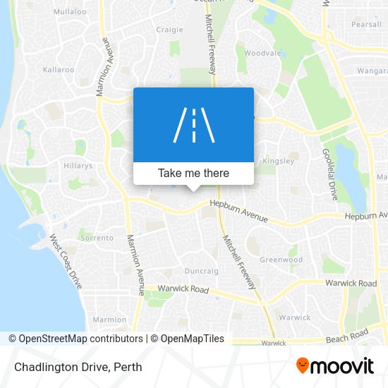 Chadlington Drive map