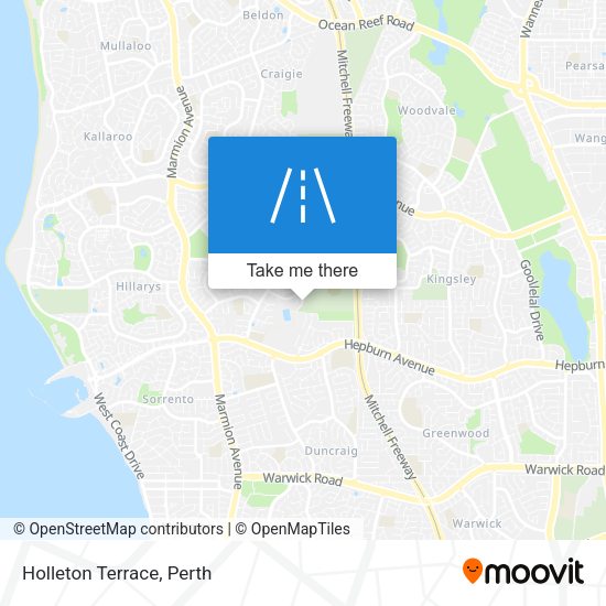 Holleton Terrace map