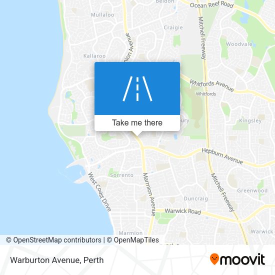 Warburton Avenue map