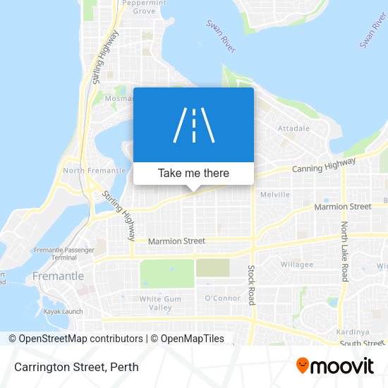 Carrington Street map