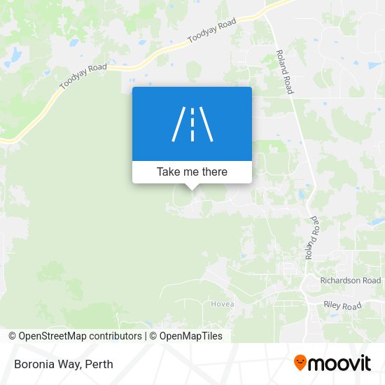 Boronia Way map