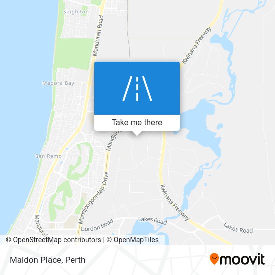 Maldon Place map