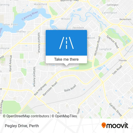 Mapa Pegley Drive