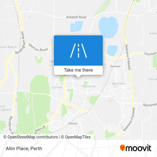 Mapa Allin Place