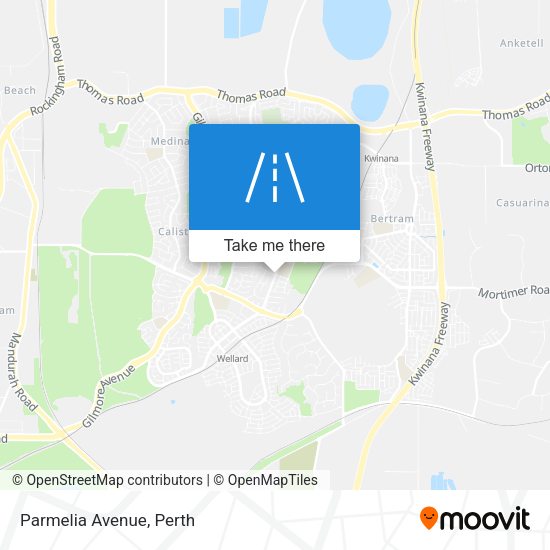 Parmelia Avenue map