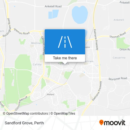 Sandford Grove map