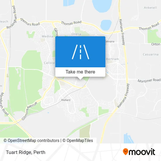 Mapa Tuart Ridge