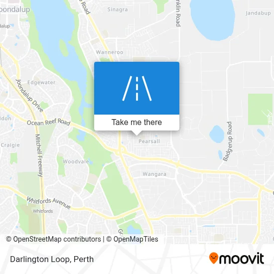 Mapa Darlington Loop