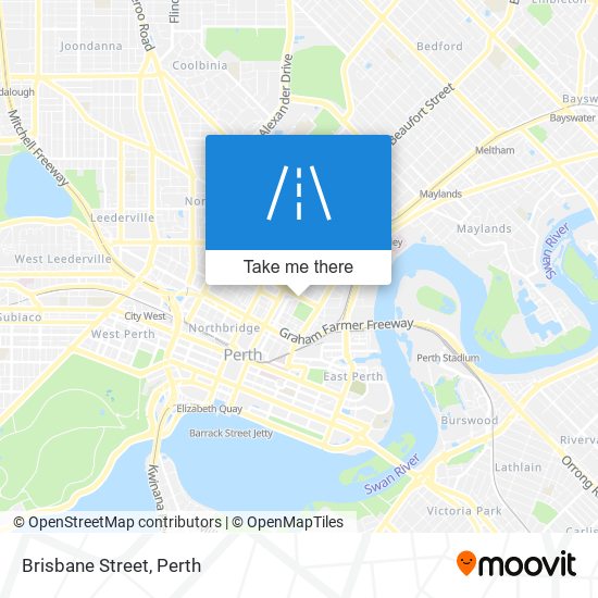 Brisbane Street map