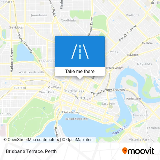 Mapa Brisbane Terrace