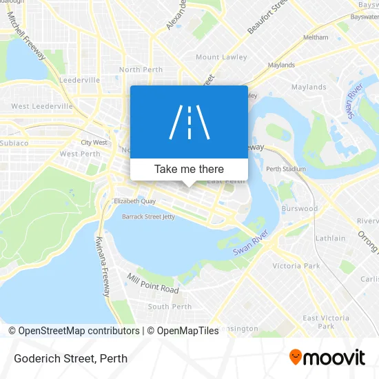 Mapa Goderich Street