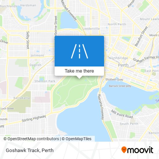 Goshawk Track map