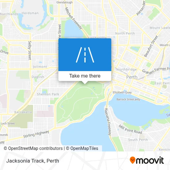 Mapa Jacksonia Track