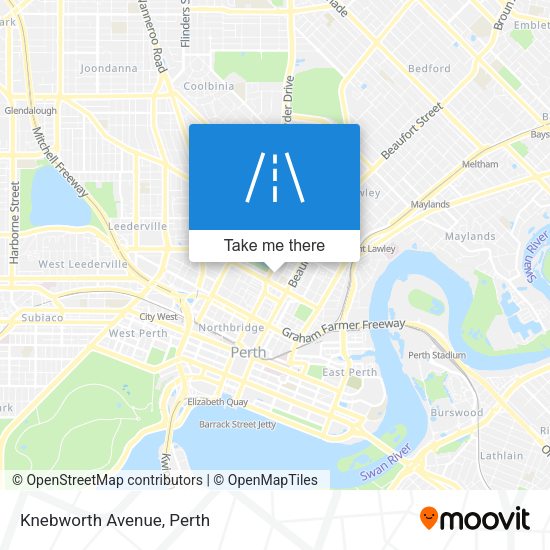 Knebworth Avenue map